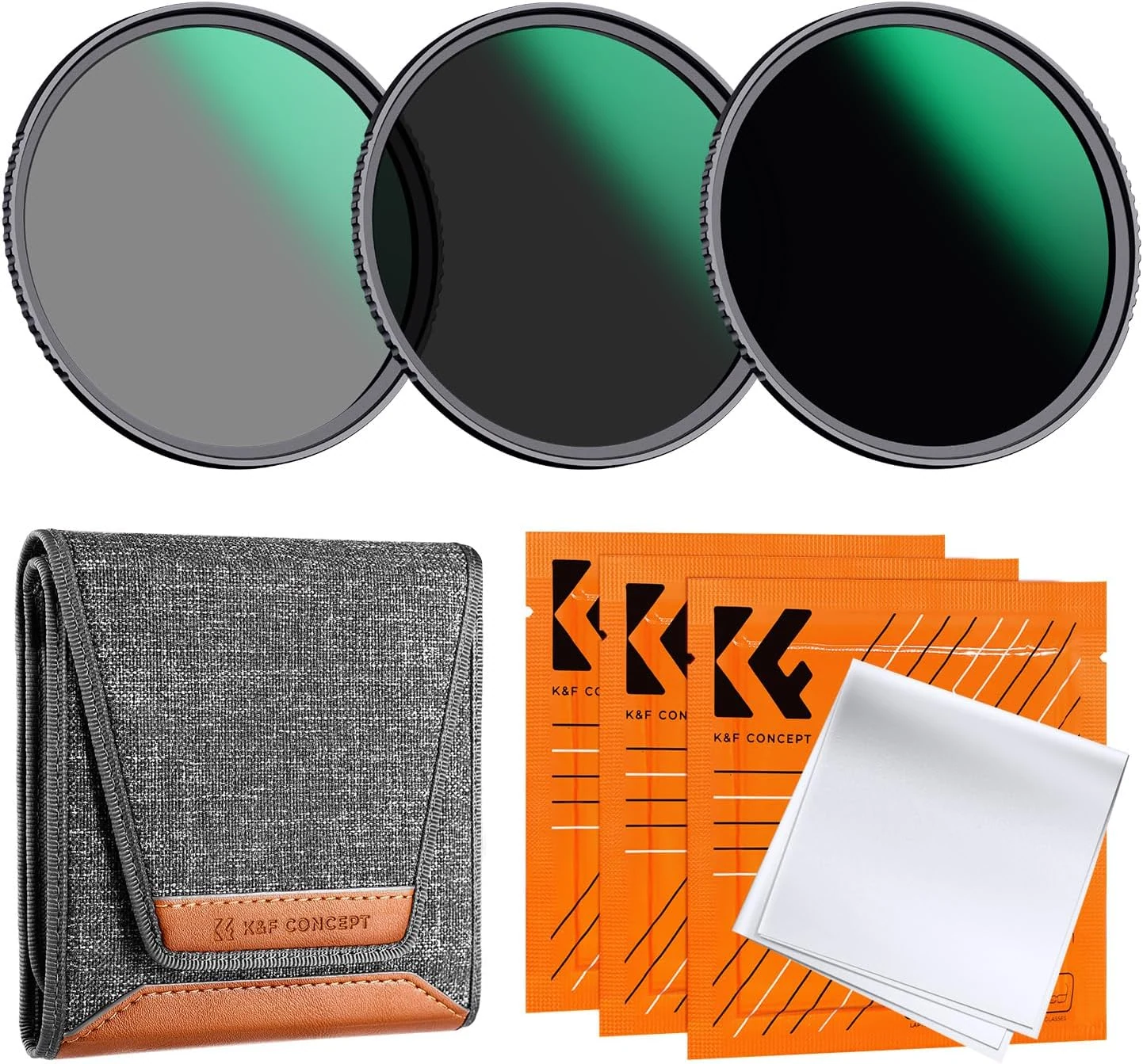 Lot K&F Concept de filtres ND et accessoires